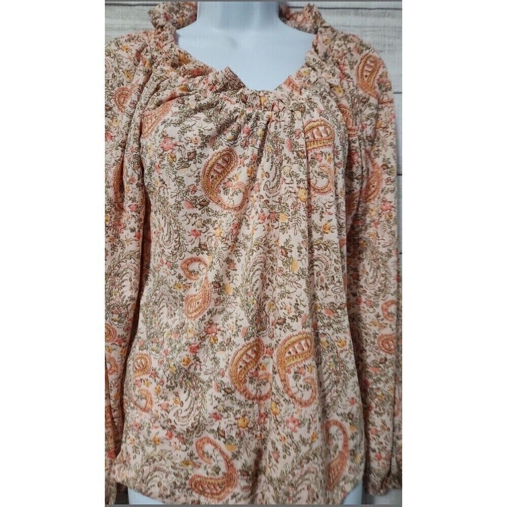 Buckle Daytrip floral blouse‎ Women’s XS Ditzy Cottagecore Lightweight Boho Pink